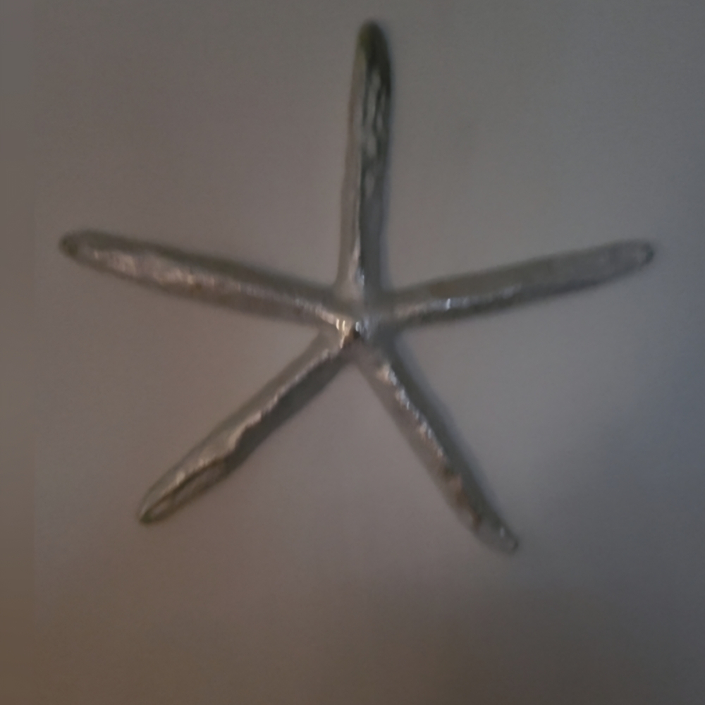 Silver Starfish Wall Decor